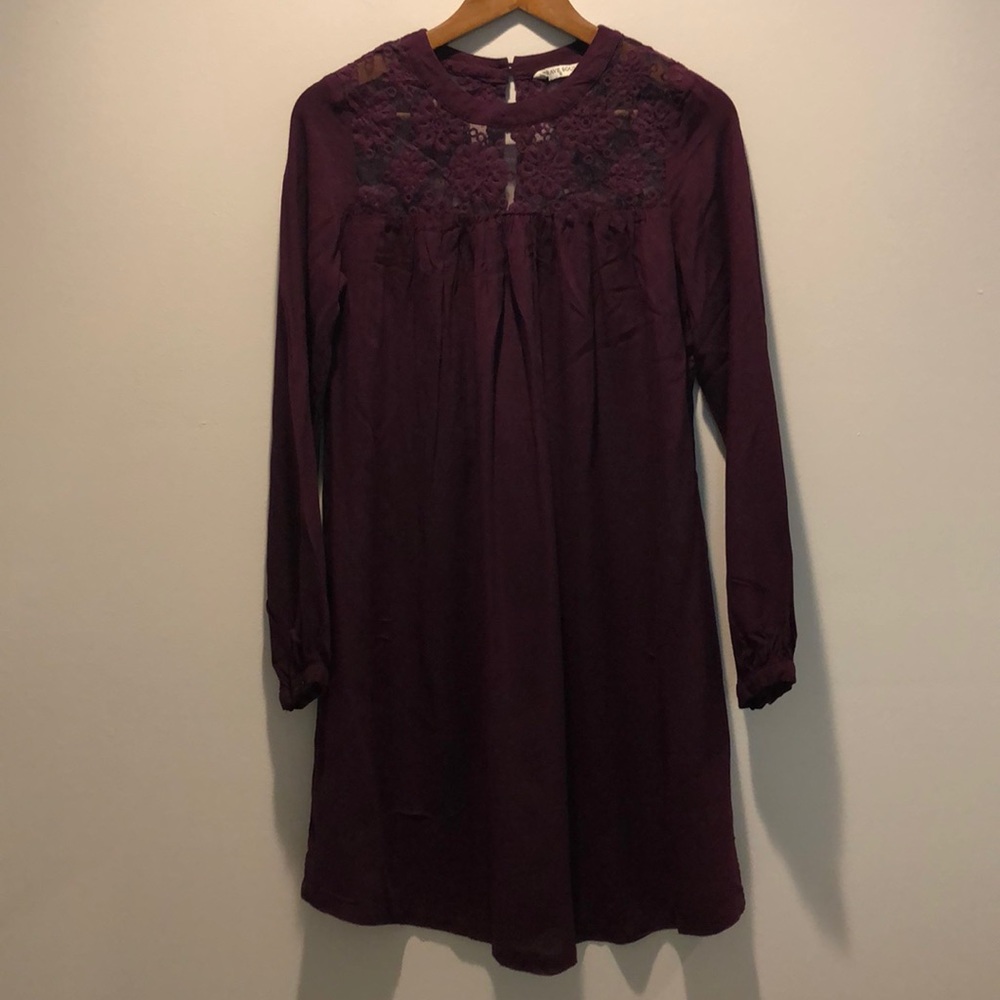 Purple dress with details - Brave Soul